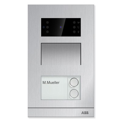 ABB Welcome IP Mini Video Outdoor Station with Surface Mounting Box, 2 Buttons